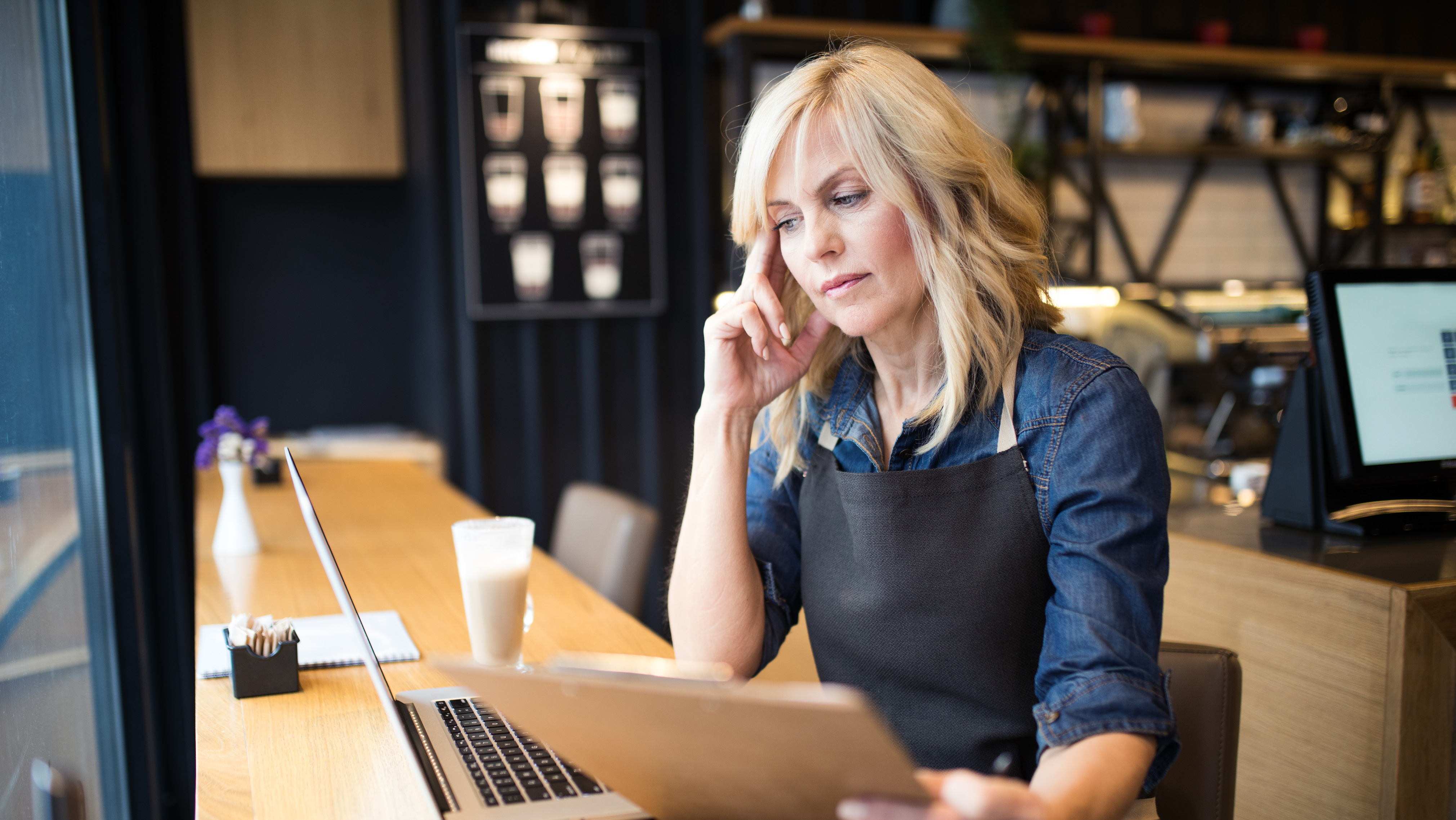 Woman with laptop